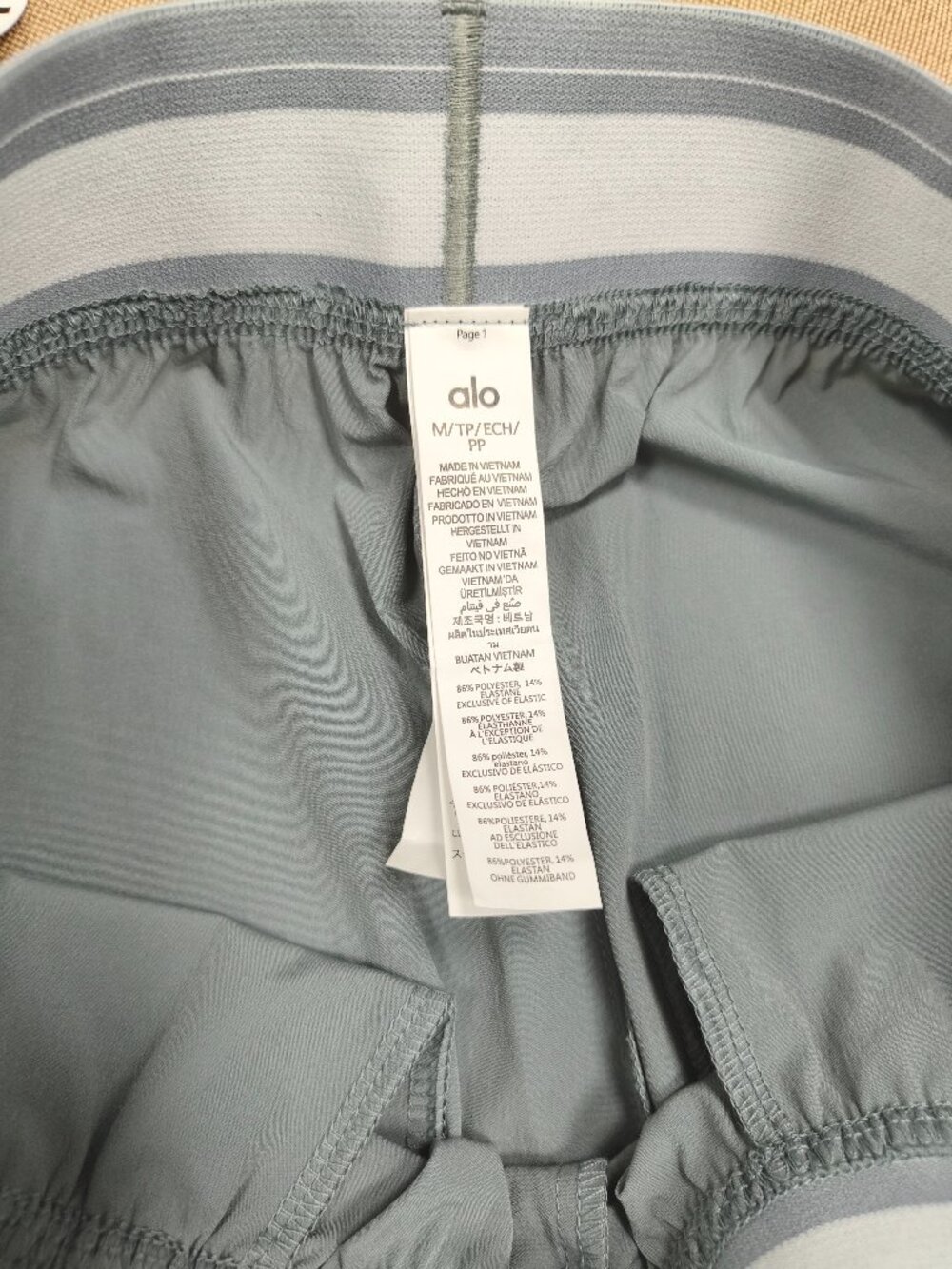 Alo Yoga Regular High Waist Straight Leg Casual Pants Steel Gray🔘New With Tags✨ - Picture 6 of 7